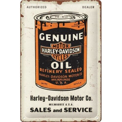 Harley-davidson "oil can tin-sign" tin sign na22407-