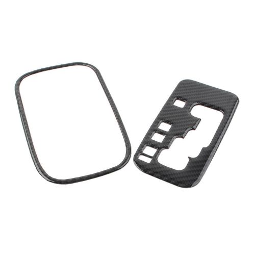 2xShifter Lever Cover Trim For Jeep Wrangler JK 2011-2017 Carbon Black-, US $, image 2