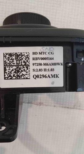 2022 KIA FORTE HEATER AC CONTROL ID 97250-M6AMOWK USED OEM, US $175.00, image 2