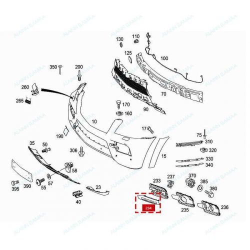 Front Fog Driving Light Cover Trim h For Mercedes Benz GL350 GL450 X164 2008-12, US $104.76, image 2