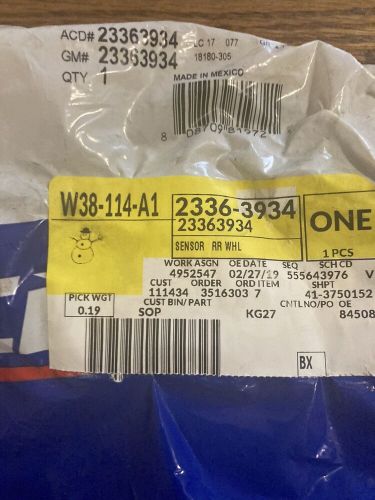 ACDelco ABS Wheel Speed Sensors 23363934, US $44.97, image 2