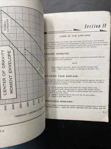 Cessna T-41B Aircraft Army Model R172E Flight Handbook Manual Vintage, US $99.88, image 3