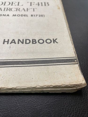 Cessna T-41B Aircraft Army Model R172E Flight Handbook Manual Vintage, US $99.88, image 6