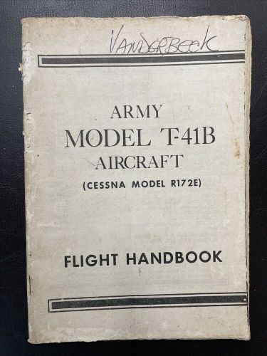 Cessna T-41B Aircraft Army Model R172E Flight Handbook Manual Vintage, US $99.88, image 10