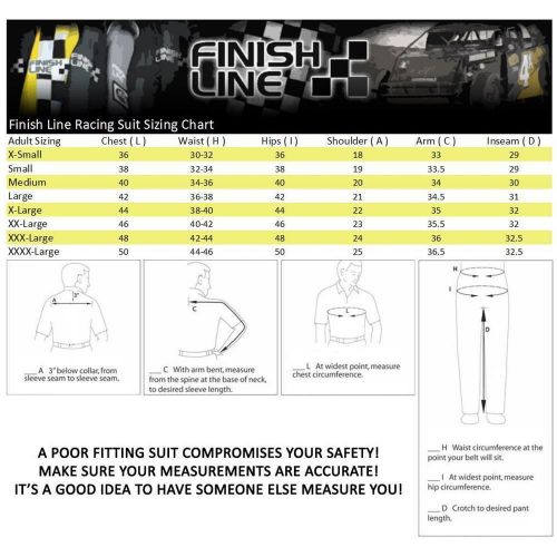 Finishline qualifier race two layer sfi 3.2a/5 rated racing suit jacket only