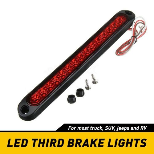 Universal LED 3RD Trunk Brake Light Red Lamp Lens Fit Truck SUV Jeep RV, US $12.99, image 3