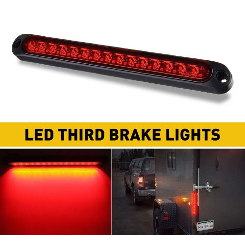 Universal LED 3RD Trunk Brake Light Red Lamp Lens Fit Truck SUV Jeep RV, US $12.99, image 9