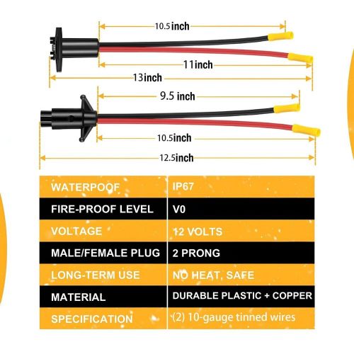 Trolling Motor Plug 12V 10 Gauge 2 Wire Receptacle Quick Connect Kit, Trollin..., US $28.11, image 5