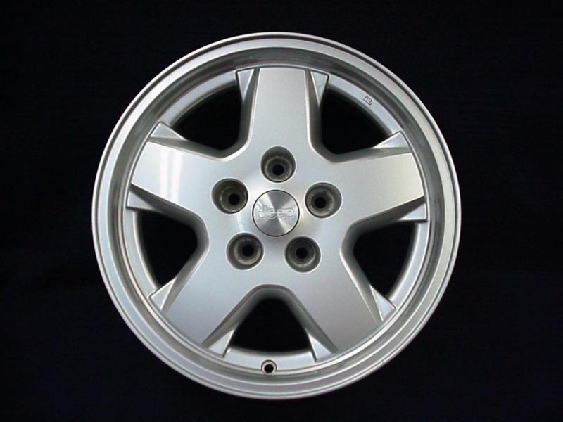 Jeep liberty 02-07 16" 5 spoke silver alloy / aluminum wheel - 1