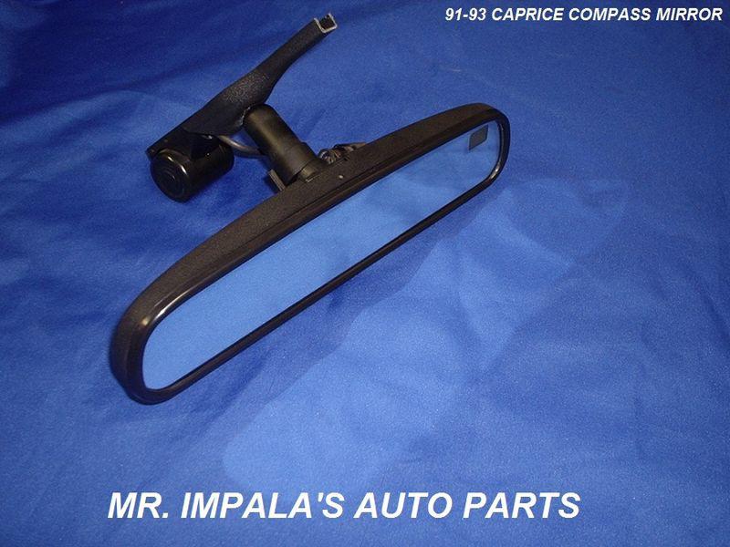 91-93 94 impala ss caprice rearview mirror w/ compass