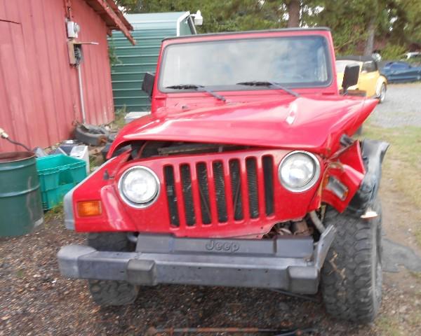 1998 JEEP SPORT WRECKED ON LEFT FRONT FENDER -- ENGINE RUNS PARTS JEEP, US $3,500.00, image 8