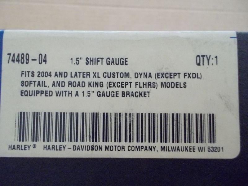 Purchase HARLEY SHIFT GAUGE KIT SPORTSTER DYNA SOFTAIL ROAD KING FXD FLHR WIDE GLIDE in