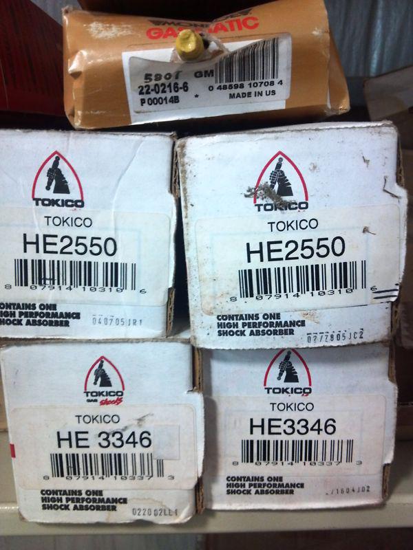 Tokico he 2550 shocks 1968-69 camaro, firebird pair