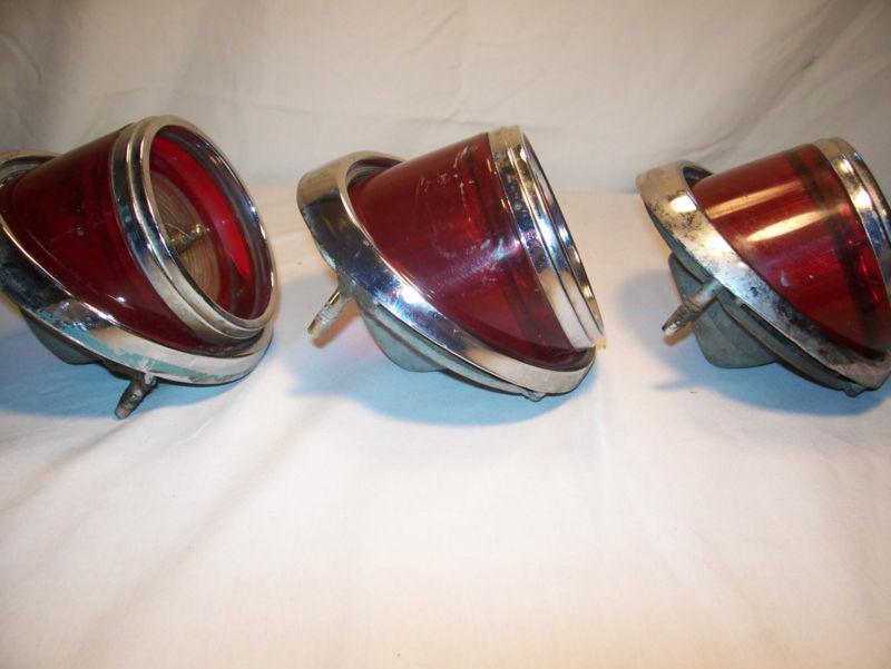 1965 Chevy Impala SS Caprice Set of 2 Tail Lamp Lenses 1 Back up Lens w/Housing, US $49.99, image 6