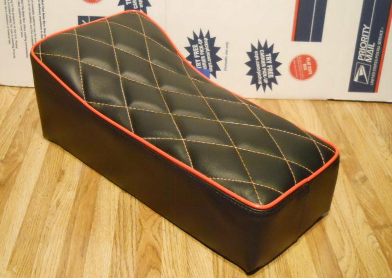 Purchase 14" X 7" BLACK/ORANGE OLD SCHOOL STYLE MINIBIKE SEAT CUSTOM