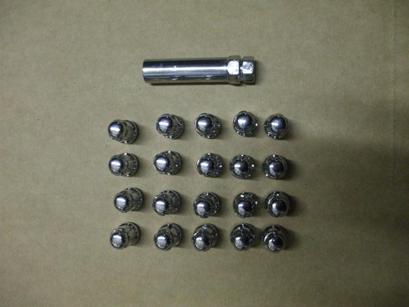 Purchase Lug Nuts Six Spline Chrome 20 Pc Ford Mustang 7914 all in