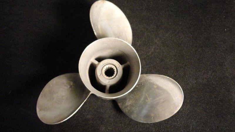 Used mercury stainless steel propeller 14.25x25 ss outboard boat prop rh v6 p304