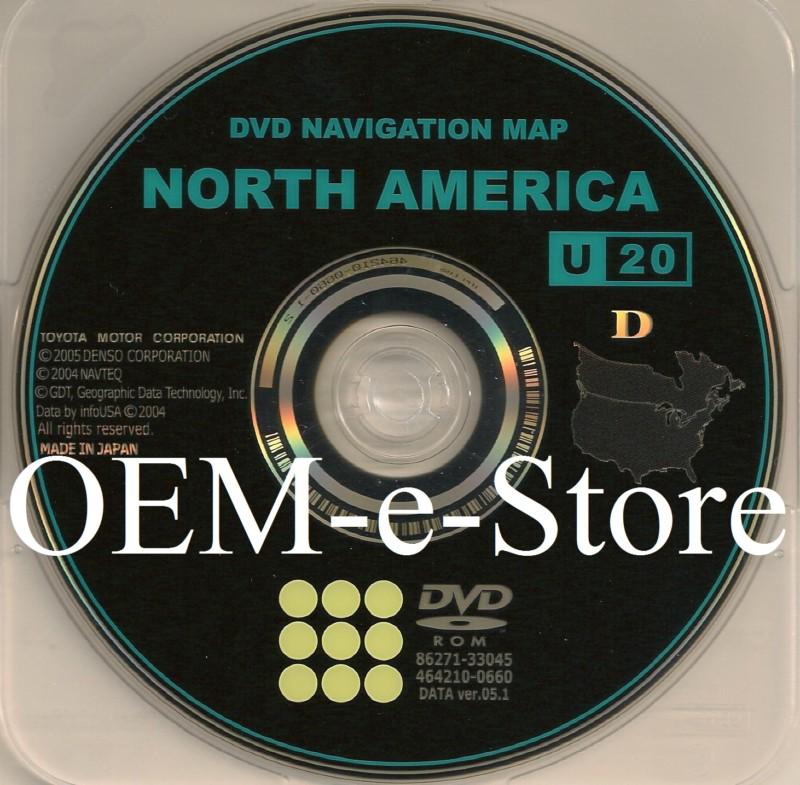 Genuine 2004 2005 toyota prius hybrid generation 4 navigation dvd map u.s canada