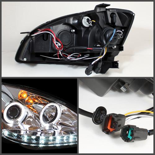 02-04 NISSAN ALTIMA HALO PROJECTOR HEADLIGHTS +DAYTIME LED RUNNING LIGHTS LAMPS, US $157.95, image 2