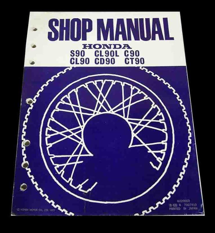 1966-77 honda trail 90 cl90 c90 cd90 s90 ct90 90cc repair manual