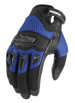 Icon twenty-niner blue black leather gloves new 3xl xxxl