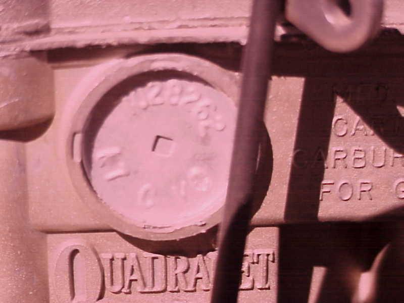 1968 pontiac carter quadrajet carb #7028262 v8 carburetor early q jet model