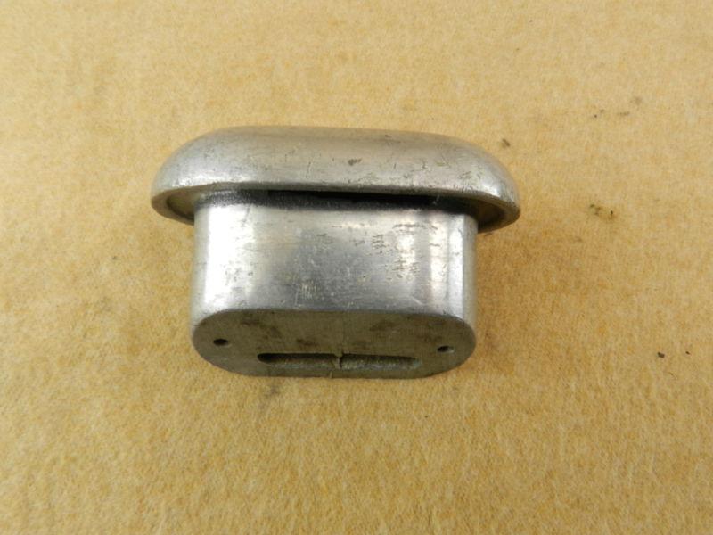 Vintage aluminum small valve cover breather puke tank