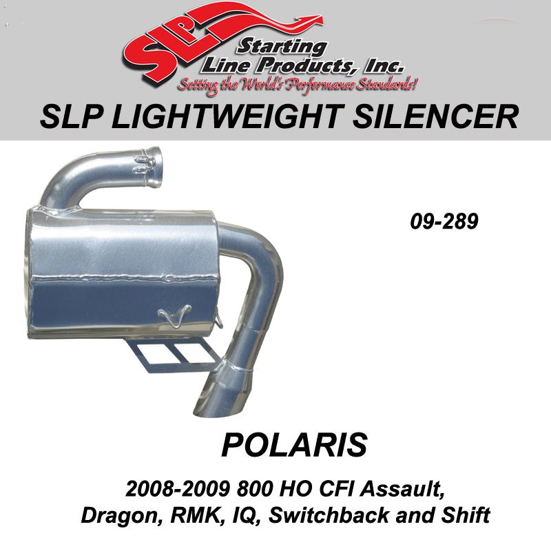 Polaris 2008-09  800 rmk, iq, switchback, shift slp lightweight silencer 09-289