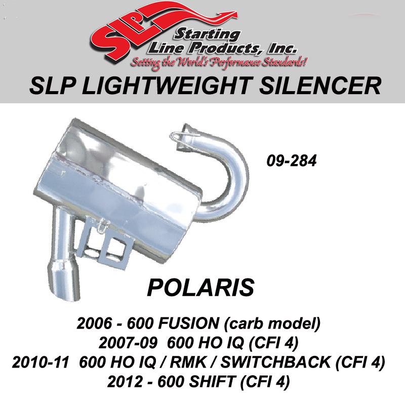 Polaris 2007-09  600 ho iq (cfi 4) slp lightweight silencer  09-284