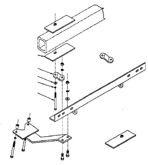 Blue ox dm7430 base plate for mercury lynx 88.5-90