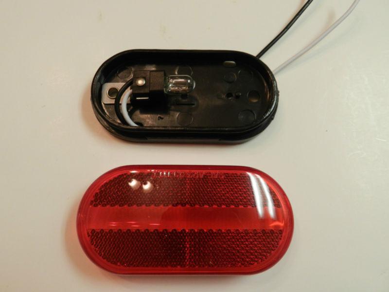 Red clearance / side marker light rv trailer truck utility cargo optronics