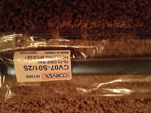 1970 - 1972 drip rail moulding 6 piece set