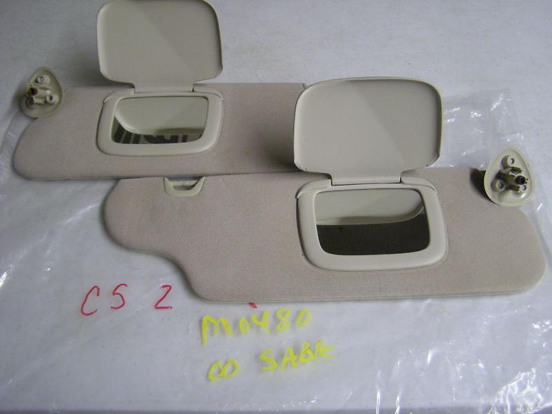 Purchase 2000 MERCURY SABLE SUN VISORS SUNVISORS TAN CLOTH OEM in