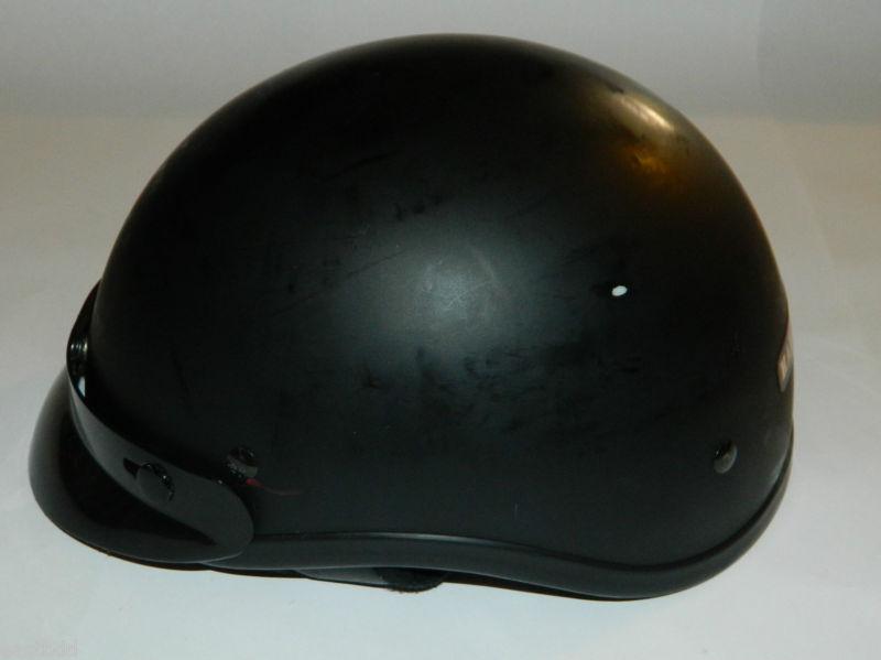 Black Motorcycle Half Helmet Size S Large DOT Tong Ho Hsing Industrial Co T-69, US $37.95, image 3