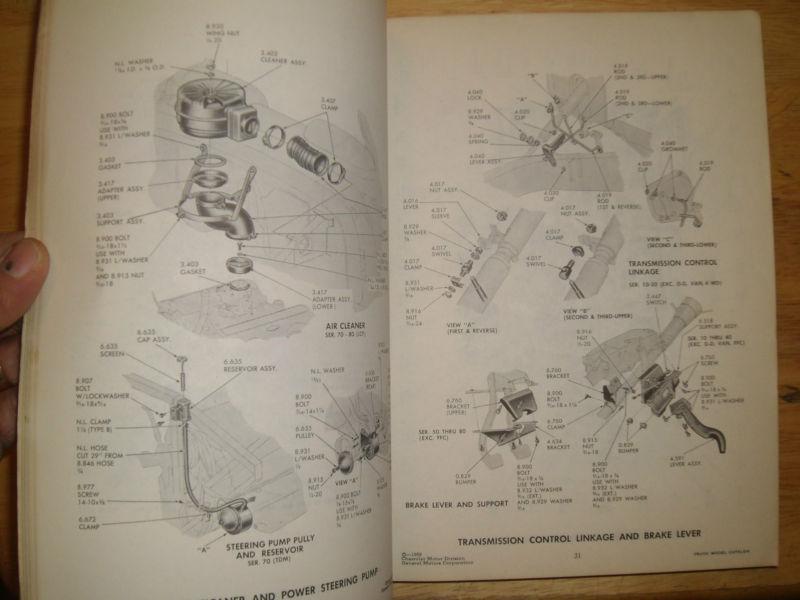 Purchase 1960 CHEVROLET TRUCK PARTS CATALOG / ORIGINAL BOOK in Benton