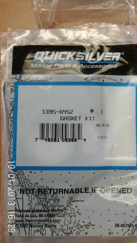 New mercury quicksilver gasket kit 1395-6452 bin 65
