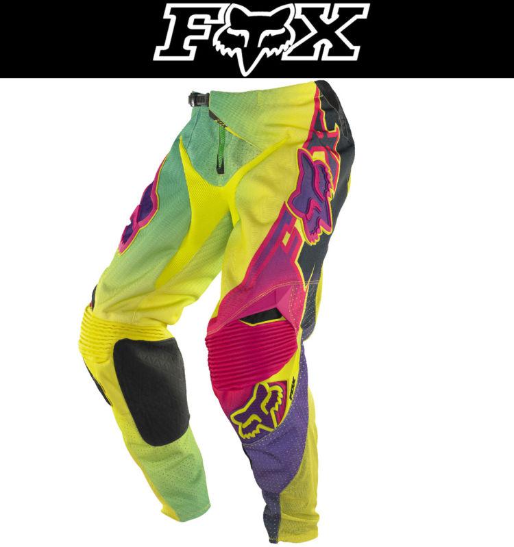 Fox racing 360 flight yellow sizes 28-38 dirt bike pants motocross mx atv 2014