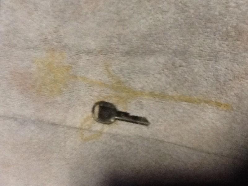 1 vintage gm  key blank  code d chrome general motors  round head free shipping 