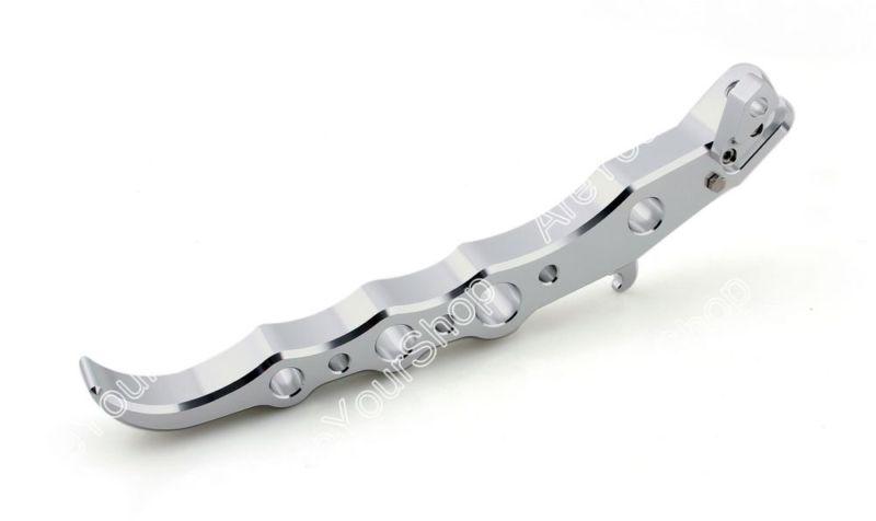 Cnc aluminum kickstand suzuki gsxr1000 07-08 hayabusa gsxr1300 all year silver