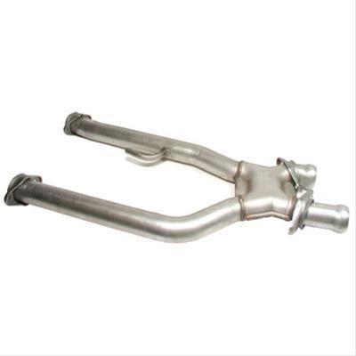 Bbk high-flow short off-road x-pipe 3" for full-length headers 16995 mustang