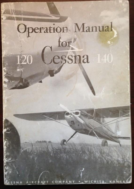 Cessna 120 & 140 operation manual poh pilot operating handbook