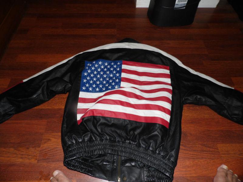Oscar Piel USA leather jacket Medium M, US $25.00, image 2