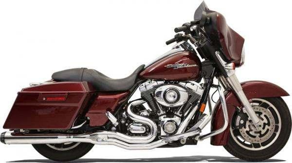Bassani road rage ii b1 exhaust system chrome harley flhtk 2010-2013