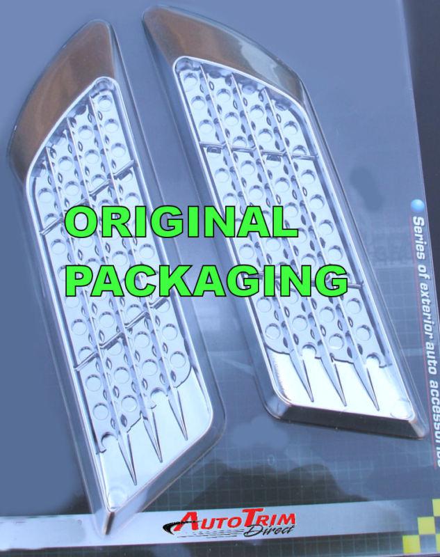 Chrome Car Truck Auto Port Hole Porthole Side Fender Vent Mesh Cover Grille S 2, US $42.99, image 5