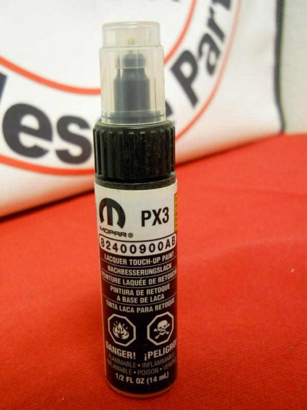 Dodge jeep chrysler ram fiat viper black clear coat touch-up paint (px3/mx3) oe 