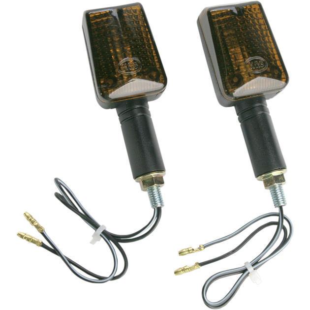 K&s long stem mini-stalk marker light set single filament black smoke