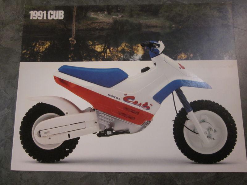 Honda 1991 ez90 cub sales brochure pamplet picture l@@k