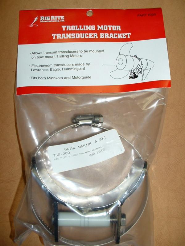 Purchase RIG RITE TROLLING MOTOR TRANSDUCER BRACKET 300 BIN63 in Pewaukee, Wisconsin, US, for US