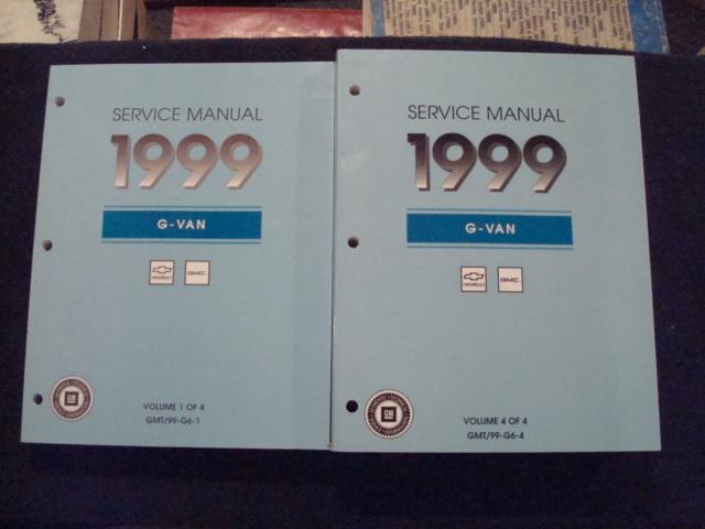 1999 gm gmc chevy g-van factory dealer workshop shop service repair manual books