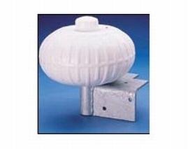 Dock edge inflatable dock wheel - white - 9" 95-078-f